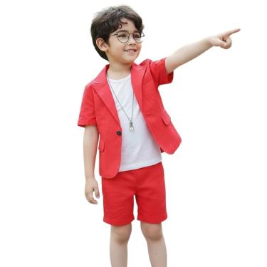 Imagem de Conjunto Infantil Menino De Natal Com Casaco Short Camiseta