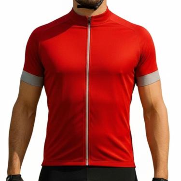 Imagem de Camiseta Ciclismo Masculina DA Modas Dry Zíper Frontal com Bolsos Traseiros - Alta Performance-Masculino