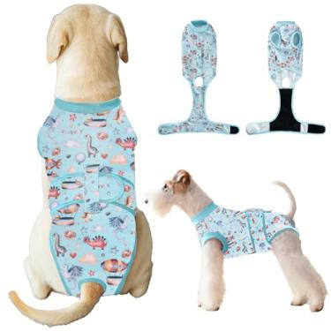 Imagem de Aimydog Traje de recuperação de cirurgia para cães, macacão de cachorro macho fêmea para castração, macacão respirável antilambida para cães pequenos, médios e grandes e gatos
