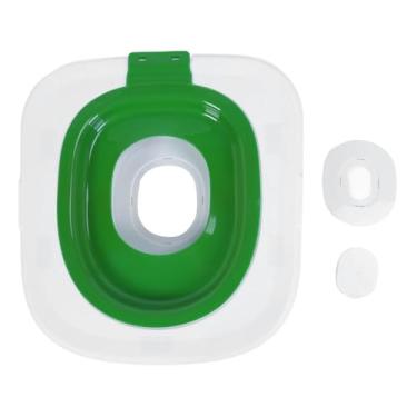 Imagem de Kit de treinamento de vaso sanitário para gatos Ainoli, mictório reutilizável para treino de vaso sanitário para animais de estimação, de treinamento para casa, pet shop (Verde)