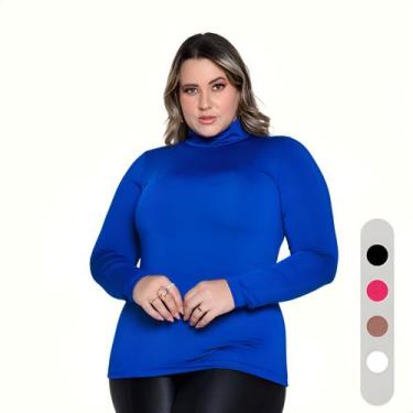 Imagem de Blusa Feminina Plus Size Cacharrel Gola Alta Moda Inverno - Bucci Bout