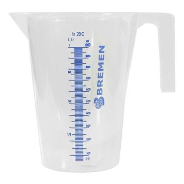 Imagem de Jarra Dosadoura Medidora 1,0L Com Escala Alto Relevo Copo de Medidas  