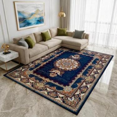 Imagem de Tapete para Sala de Luxo Estampado Antiderrapante Tapete Grande para Quarto Escritório(1.50 X 1.00M,ESTAMPA 03)