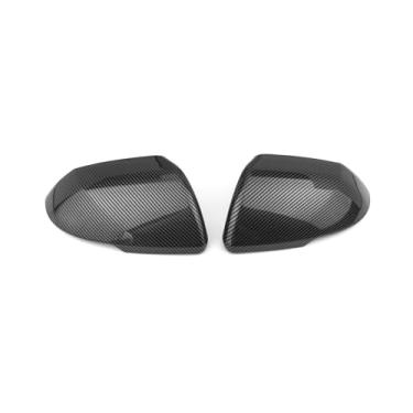 Imagem de Capa Do Espelho Retrovisor Do Carro Padrão De Fibra De Carbono/Preto Brilhante Porta Lateral Espelho Reverso Capa Protetora Decorativa Compatível Com Hyundai Kona 2024(Carbon Fiber)