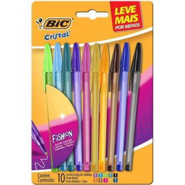 Imagem de CANETA ESFEROGRAFICA BIC FASHION 10 CORES 1.2mm
