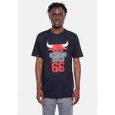 Imagem de Camiseta NBA Half Logo Chicago Bulls Masculino-Masculino