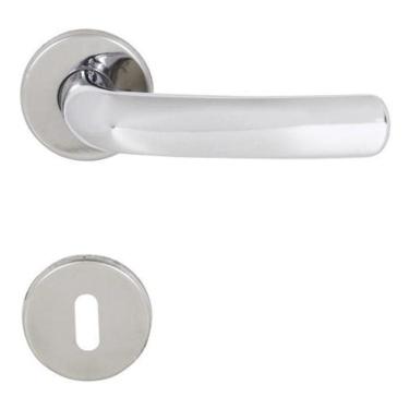 Imagem de Fechadura Para Porta - Luxo - Cromado 40Mm - Arouca Roseta