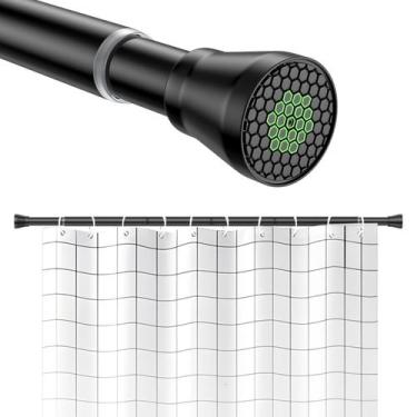 Imagem de Vareta de cortina de chuveiro HAOYUNTE Tension 115 a 195cm Black Iron