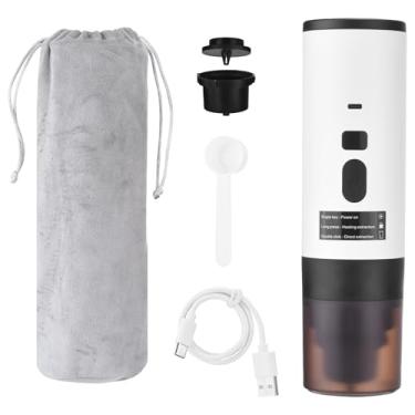 Imagem de Yosoo Cafeteira Portátil, Máquina 3 Em 1 Com Pressão de 15Bar e Display Digital, Compatível Com café Moído e Cápsulas, para Escritório de Acampamento de Viagem