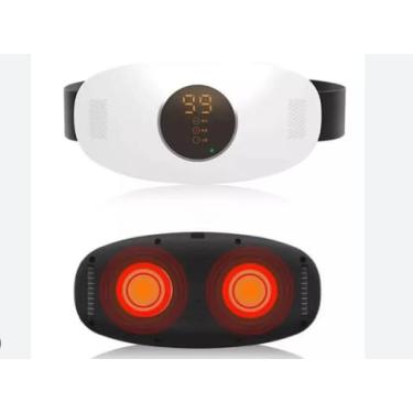 Imagem de Massageador Elétrico Abdominal Portátil com Cinta Ajustável | Estimulador de Relaxamento Muscular e Lombar | Aparelho de Massagem com Visor Digital para Bem-Estar e Recuperação Pós-Treino Bivolt