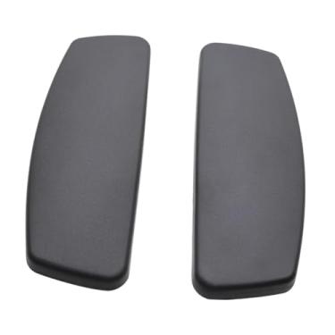 Imagem de harayaa Conjunto de 2 Almofadas de Apoio de Braço para Cadeira de Escritório com Furo de Montagem, Resistentes ao Desgaste, Universais, para Acessórios de