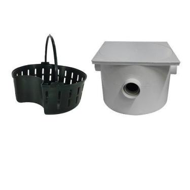 Imagem de Caixa de Gordura Quadrada com Cesto 250 X 180 X 50 X 40mm - Plastipan