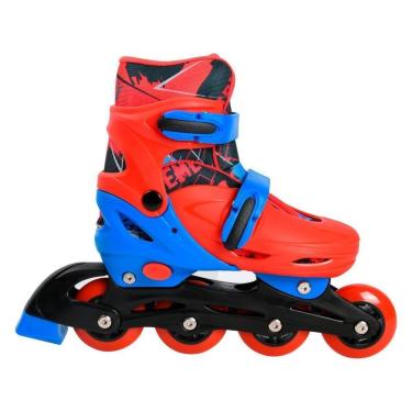 Imagem de Patins in Line Infantil Xtreme Lulie Sport ML004 Vermelho Azul e Preto com Acessórios-Unissex