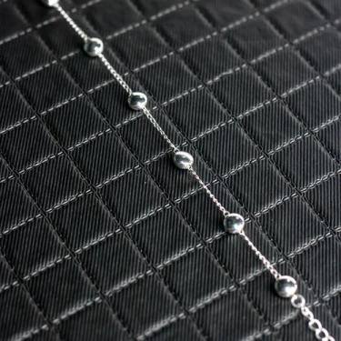 Imagem de Pulseira De Bolinha Achatada Banhada a Prata (3C) - DRoss