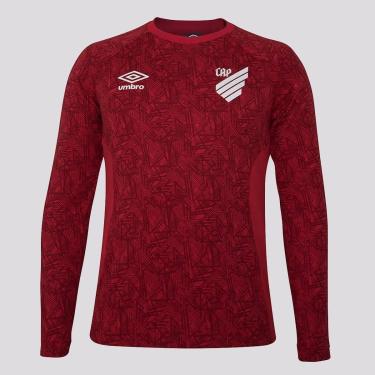 Imagem de Blusão Umbro Athletico Paranaense Treino 2024 Vermelho-Masculino