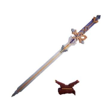 Imagem de Brinquedo De Blocos De Montar De Espada Samurai E Faca Ninja Para Cria