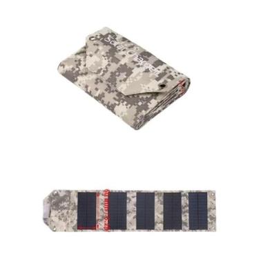 Imagem de Carregador Solar Portátil Dobrável 100W 80W 60W USB 5V, Banco De Energ