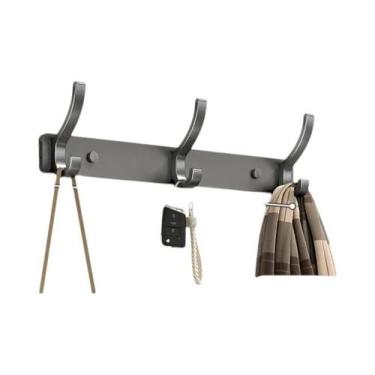 Imagem de Suporte De Toalhas De Alumínio Montado Na Parede, Cabideiro Para Porta