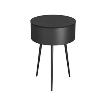 Imagem de Mesa de cabeceira de cabeceira de ferro mesa de cabeceira moderna simples mesa de cabeceira mesa lateral acessórios de quarto para casa, quarto, escritório, sala de estar, mesa de cabeceira (cor