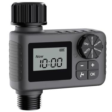 Imagem de Insoma Temporizador de água, temporizador programável para mangueira de jardim com sistema de irrigação manual/automático, temporizadores de irrigação para uso externo