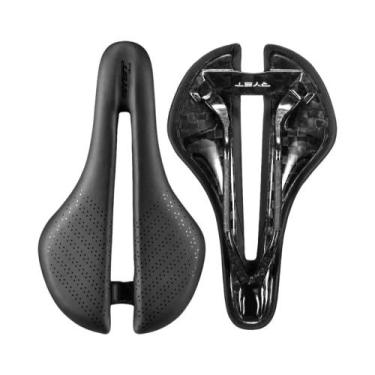 Imagem de Selim De Bicicleta Aerodinâmico Impermeável Em PU Com Absorção De Choq