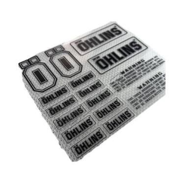 Imagem de Adesivos Transparentes Ohlins Para Amortecedores De Motocicleta Para D