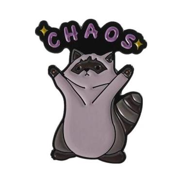 Imagem de Pin De Esmalte De Desenho Animado De Guaxinim, Broche De Animal Fofo, 