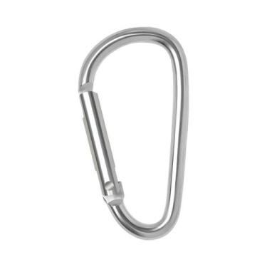 Imagem de Mosquetão De Alumínio Com Argola Em D E Gancho De Engate Rápido, 50/10