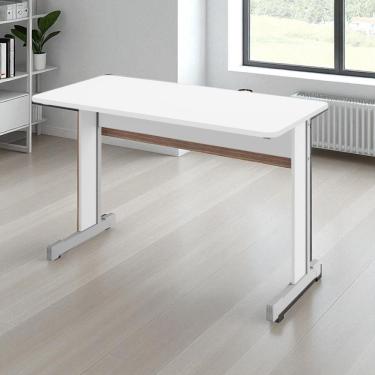 Imagem de Mesa De Computador Bloc 1200 Ale Branco Sem Gavetas