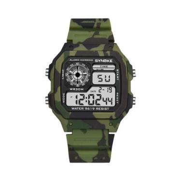 Imagem de Relógio Digital Militar Masculino Para Atividades Ao Ar Livre, À Prova