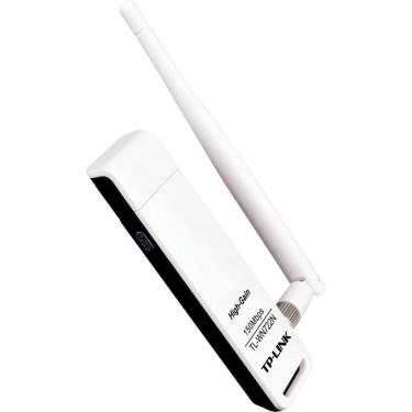 Imagem de Adaptador Usb Wireless N 150mbps 1 Antena Destacável 4dbi Tl-wn722n