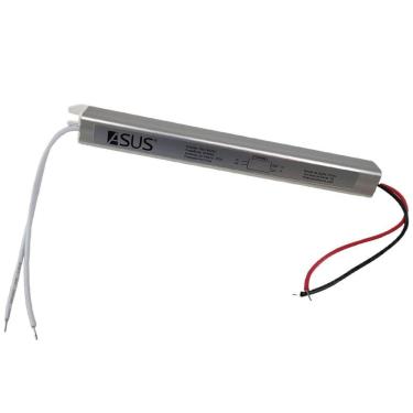 Imagem de Fonte Slim Drive Bivolt 24w 12v 2a Perfil Fita Led Lustre Luminaria Ip20 Resistente