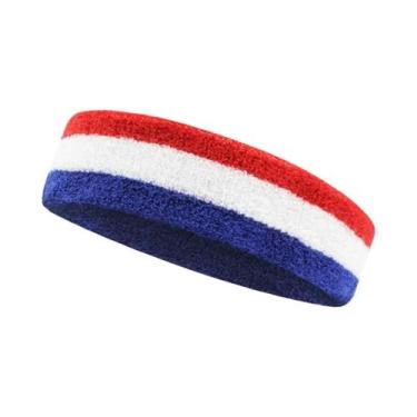 Imagem de Faixa De Suor Unissex Em Tecido Atoalhado Para Tênis, Corrida, Basquet