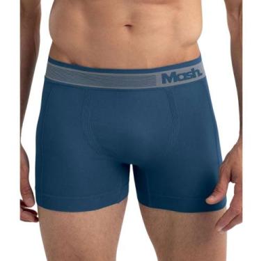 Imagem de Cueca Boxer Mash Microfibra Sem Costura Adulto 710.01, Azul diesel, M