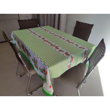 Imagem de Toalha Quadrada Estampada De Oxford Para Mesa De 4 Lugares - Lu Enxova