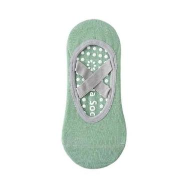 Imagem de Meias Femininas Antiderrapantes De Silicone Para Yoga, Pilates, Balé, 