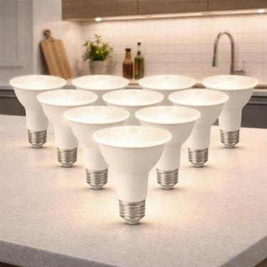 Imagem de Kit 10 Lampada Led Par20 7w 4000k Branco Neutro E27 110v/220v Ip20 Bra