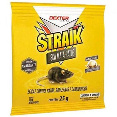 Imagem de Straik isca ratos cereais nobres - kit com 6 saches 25g - Dexter