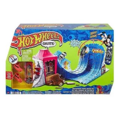 Imagem de Skate De Dedo Conjunto Parque De Atração Hot Wheels HGT95