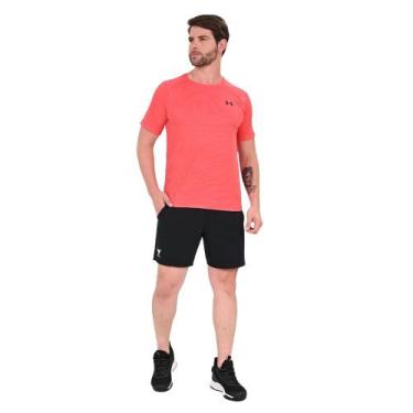 Imagem de Camiseta Under Armour Tech Textured Masculina, GG, Vermelho