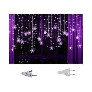 Imagem de Luzes De Natal LED Para Exterior 2025: Floco De Neve, Sincelos E Fadas