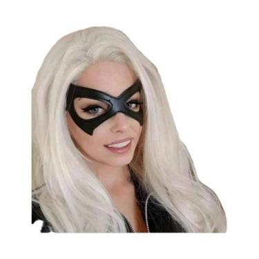 Imagem de Máscara De Olhos Preta Estilo Gato Harajuku Punk Gótico Em Couro PU Pa