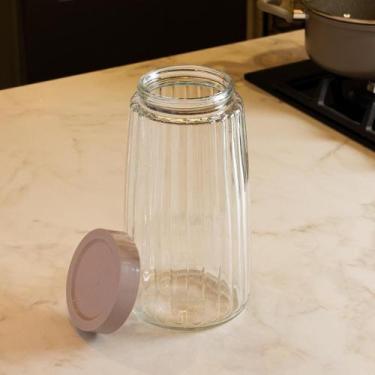 Imagem de Pote com Tampa Bege 2L Vidro - Lyor