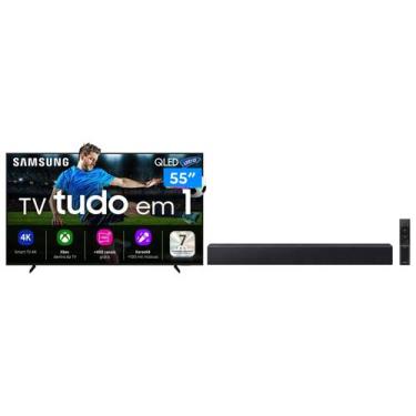 Imagem de Smart TV 55 Samsung Ultra 4K QLED Tizen Q4 AI  - 3 HDMI + Soundbar B-S