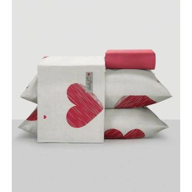 Imagem de Jogo De Cama Solteiro 3 Peças Lar E Lazer Cinza, UN, Cinza