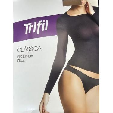 Imagem de Segunda pele feminina manga longa trifil fio 40 - c06311, Preto