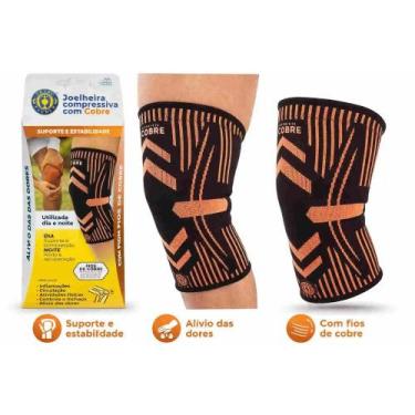 Imagem de Joelheiras De Compressão De Cobre OrthoPauher - ORTHO PAUHER, M