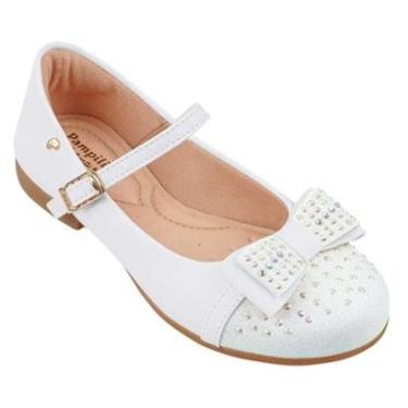 Imagem de Sapatilha Infantil Pampili Angel 100.519 Com Laço e Glitter Strass Cor:;Tamanho:28;Genero:Feminino-Feminino