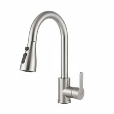 Imagem de Torneira Extensivel Gourmet Cozinha Bancada com Ducha Flexível Misturador Monocomando Água Quente e Fria