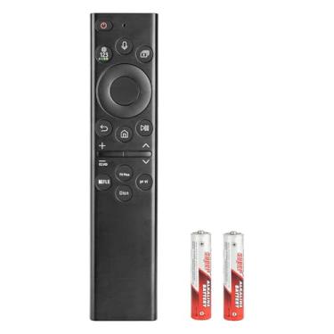 Imagem de Controle remoto por voz BN59-01385A compatível com Samsung Neo QLED 4K 8K Smart TV Series Q60BD Q60B QN85B Q80 Q80B S95B 2020/2021/2022 Substituição com baterias (sem controle remoto de célula solar